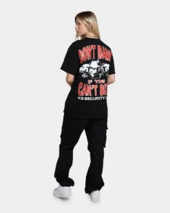 Rats Get Fat Don't Bark T-Shirt Black 5 Rats Get Fat Don't Bark T-Shirt Black -Mitchell & Ness Shop 02040131 YB001 womens 0040