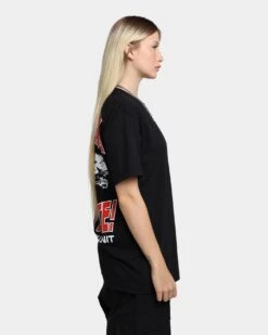 Rats Get Fat Don't Bark T-Shirt Black 6 Rats Get Fat Don't Bark T-Shirt Black -Mitchell & Ness Shop 02040131 YB001 womens 0050
