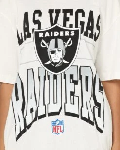 Majestic Athletic Las Vegas Raiders Vintage Sports Graphic T-Shirt Vintage White -Mitchell & Ness Shop 02040167 YV003 womens 0030