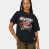 Mitchell & Ness Miami Heat Abstract T-Shirt Vintage Black 1 Mitchell & Ness Miami Heat Abstract T-Shirt Vintage Black -Mitchell & Ness Shop 02040313 YV013 womens 0010