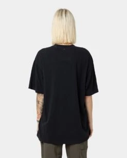 Mitchell & Ness Los Angeles Lakers Team History Vintage T-Shirt Faded Black -Mitchell & Ness Shop 02040350 YB554 womens 0040