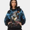 Loiter Lightning Eagle Vintage Hoodie Vintage Black 2 Loiter Lightning Eagle Vintage Hoodie Vintage Black -Mitchell & Ness Shop 02040477 YV009 womens 0010