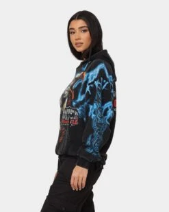 Loiter Lightning Eagle Vintage Hoodie Vintage Black -Mitchell & Ness Shop 02040477 YV009 womens 0070