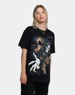 Rats Get Fat Fear The Reaper T-Shirt Black/Gold