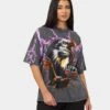 Loiter Lightning Eagle Vintage T-Shirt Charcoal -Mitchell & Ness Shop 02040511 YC300 womens 0010