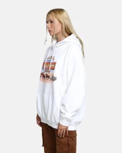 American Thrift X Back To The Future Back To The Future 3 Hoodie White -Mitchell & Ness Shop 02040715 YW100 womens 070 Edit