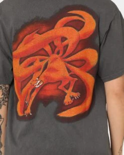 Goat Crew Goat Crew X Naruto Naruto CLR Vintage T-Shirt Charcoal -Mitchell & Ness Shop 02040783 YC300 womens 0050