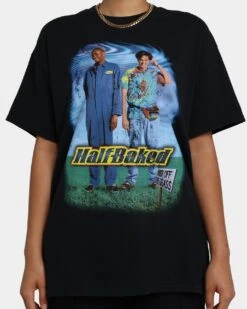 Goat Crew Half Baked Vintage T-Shirt Black Wash -Mitchell & Ness Shop 02040796 YB295 womens 0040