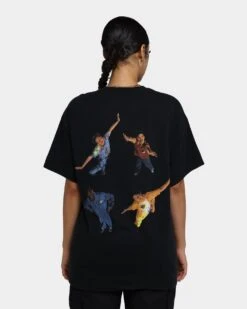 Goat Crew Half Baked Vintage T-Shirt Black Wash -Mitchell & Ness Shop 02040796 YB295 womens 0050