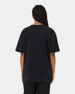 Pop Smoke And Forget The Smoke Vintage T-Shirt Washed Black -Mitchell & Ness Shop 02040821 YW607 womens 0040