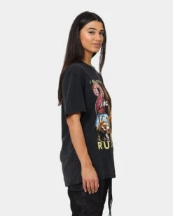 Tupac R U Still Down Homage Vintage T-Shirt Washed Black -Mitchell & Ness Shop 02040823 YW607 womens 0050