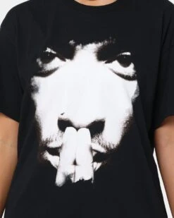 Tupac R U Still Down Tracklist T-Shirt Black -Mitchell & Ness Shop 02040830 YB001 womens 0040