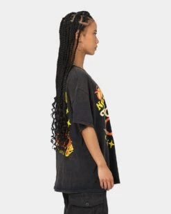 Goat Crew Backend Child Vintage T-Shirt Black Wash 7 Goat Crew Backend Child Vintage T-Shirt Black Wash -Mitchell & Ness Shop 02040982 YB295 womens 0060