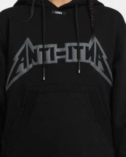 The Anti Order Heavy Metal Hoodie Black -Mitchell & Ness Shop 02040999 YB001 womens 030