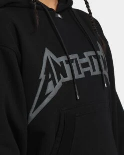 The Anti Order Heavy Metal Hoodie Black -Mitchell & Ness Shop 02040999 YB001 womens 070