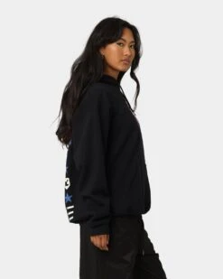 Goat Crew X Peacemaker Eat Peace MF Hoodie Black 7 Goat Crew X Peacemaker Eat Peace MF Hoodie Black -Mitchell & Ness Shop 02041006 YB001 womens 0060