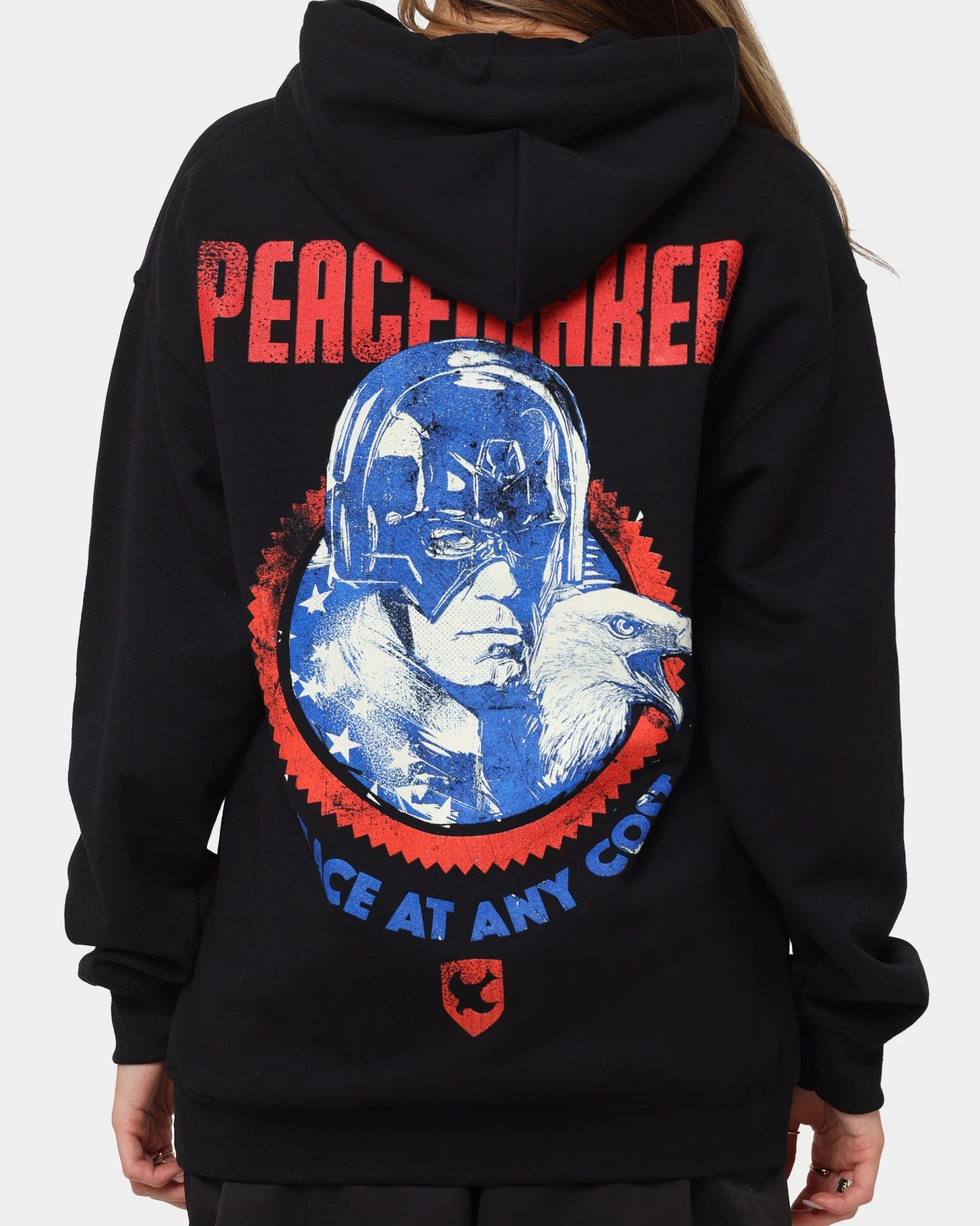 Goat Crew X Peacemaker Peace At Any Cost Hoodie Black Goat Crew X Peacemaker Peace At Any Cost Hoodie Black -Mitchell & Ness Shop 02041007 YB001 womens 0050