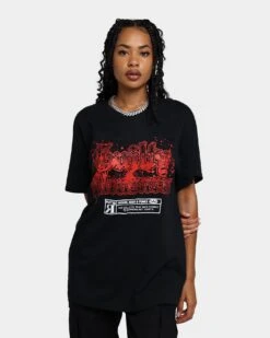 Rats Get Fat Guilty Pleasures Splat T-Shirt Black