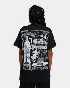 Rats Get Fat Guilty Pleasures T-Shirt Black -Mitchell & Ness Shop 02041022 YB001 womens 0050