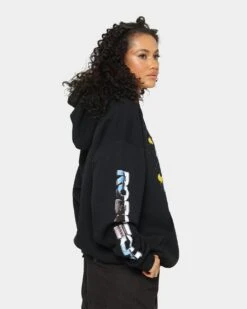 American Thrift X Robotech Macros Saga Hoodie Black -Mitchell & Ness Shop 02041025 YB001 womens 0050
