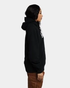 Raised By Wolves Initialism Snap Hoodie Black -Mitchell & Ness Shop 02041031 YB001 womens 0050