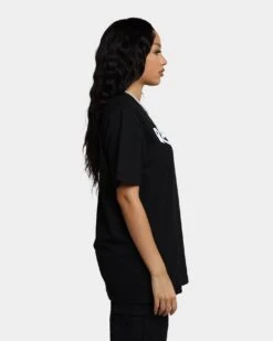 Raised By Wolves Typewriter T-Shirt Black -Mitchell & Ness Shop 02041034 YB001 womens 0050