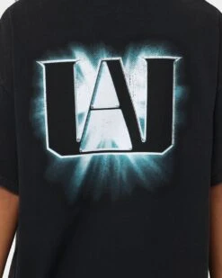 Goat Crew X My Hero Academia Deku Vintage T-Shirt Black Wash -Mitchell & Ness Shop 02041044 YB295 womens 0050