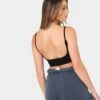Joah Brown Women's Low Back Crop Cami Black 1 Joah Brown Women's Low Back Crop Cami Black -Mitchell & Ness Shop 02041153 YB001 womens 010