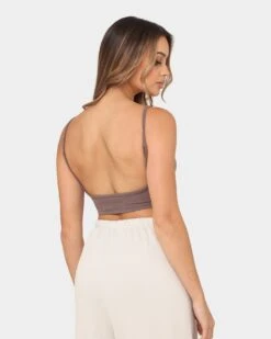 Joah Brown Women's Low Back Crop Cami Mauve 6 Joah Brown Women's Low Back Crop Cami Mauve -Mitchell & Ness Shop 02041153 YM137 womens 050