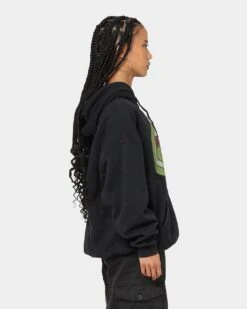 American Thrift X Daria Sick Sad World Vintage Hoodie Black Wash -Mitchell & Ness Shop 02041195 YB295 womens 0050