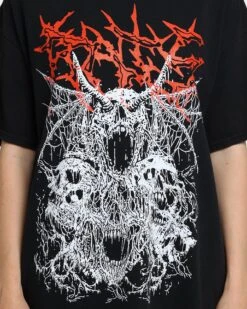 Rats Get Fat Cry For Help Vintage T-Shirt Black Wash -Mitchell & Ness Shop 02041242 YB295 womens 0030