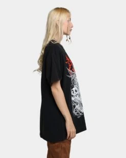 Rats Get Fat Cry For Help Vintage T-Shirt Black Wash -Mitchell & Ness Shop 02041242 YB295 womens 0050