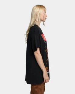 Rats Get Fat Rise Above Vintage T-Shirt Black Wash -Mitchell & Ness Shop 02041246 YB295 womens 0050