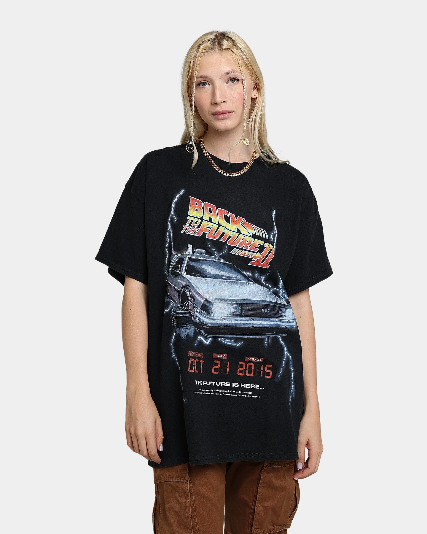 American Thrift X Back To The Future Back To The Future 2 Vintage T-Shirt Washed Black American Thrift X Back To The Future Back To The Future 2 Vintage T-Shirt Washed Black -Mitchell & Ness Shop 02041288 YW607 womens 0010