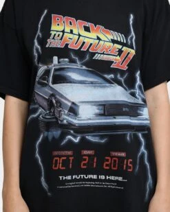 American Thrift X Back To The Future Back To The Future 2 Vintage T-Shirt Washed Black 4 American Thrift X Back To The Future Back To The Future 2 Vintage T-Shirt Washed Black -Mitchell & Ness Shop 02041288 YW607 womens 0030