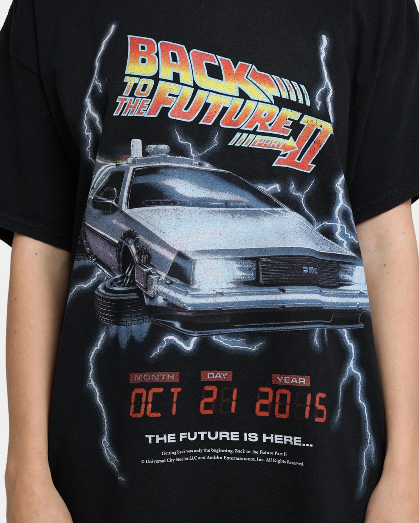 American Thrift X Back To The Future Back To The Future 2 Vintage T-Shirt Washed Black American Thrift X Back To The Future Back To The Future 2 Vintage T-Shirt Washed Black -Mitchell & Ness Shop 02041288 YW607 womens 0030