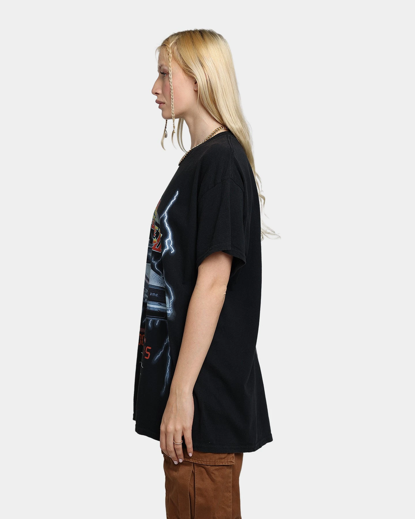 American Thrift X Back To The Future Back To The Future 2 Vintage T-Shirt Washed Black American Thrift X Back To The Future Back To The Future 2 Vintage T-Shirt Washed Black -Mitchell & Ness Shop 02041288 YW607 womens 0060