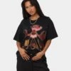 American Thrift X Powerpuff Girls Women's HIM Vintage T-Shirt Black Wash