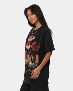 American Thrift X Powerpuff Girls Women's HIM Vintage T-Shirt Black Wash -Mitchell & Ness Shop 02041328 YB295 womens 0050