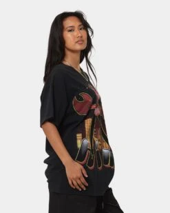 American Thrift X Powerpuff Girls Women's HIM Vintage T-Shirt Black Wash -Mitchell & Ness Shop 02041328 YB295 womens 0060