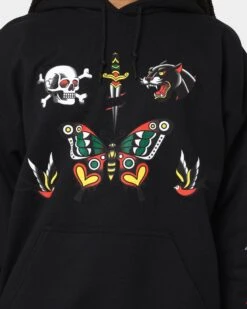 Rats Get Fat Tattoo Print Hoodie Black 4 Rats Get Fat Tattoo Print Hoodie Black -Mitchell & Ness Shop 02041348 YB001 womens 0030