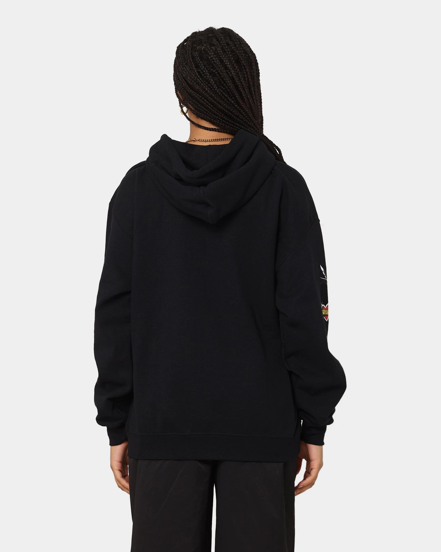 Rats Get Fat Tattoo Print Hoodie Black Rats Get Fat Tattoo Print Hoodie Black -Mitchell & Ness Shop 02041348 YB001 womens 0040