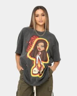 American Thrift X Bratz Sasha Heavyweight Vintage T-Shirt Black Wash