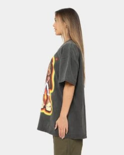 American Thrift X Bratz Sasha Heavyweight Vintage T-Shirt Black Wash -Mitchell & Ness Shop 02041492 YB295 womens 0060