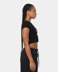 American Thrift X Bratz Women's Dump Him Baby T-Shirt Black -Mitchell & Ness Shop 02041498 YB001 womens 0050