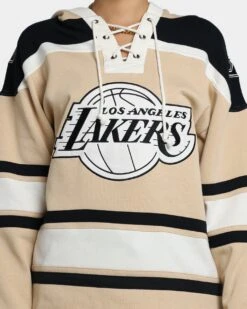 '47 BRAND 47 Brand Los Angeles Lakers Superior Lacer Hoodie Khaki -Mitchell & Ness Shop 02041673 YK001 womens 0030