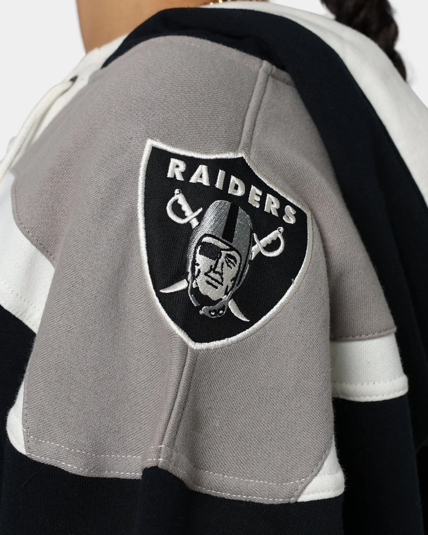 47 Brand Las Vegas Raiders Superior Lacer Hoodie Jet Black/Grey '47 BRAND 47 Brand Las Vegas Raiders Superior Lacer Hoodie Jet Black/Grey -Mitchell & Ness Shop 02041674 YJ026 womens 0070