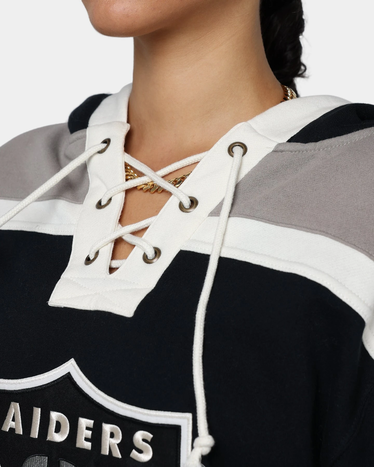 47 Brand Las Vegas Raiders Superior Lacer Hoodie Jet Black/Grey '47 BRAND 47 Brand Las Vegas Raiders Superior Lacer Hoodie Jet Black/Grey -Mitchell & Ness Shop 02041674 YJ026 womens 0080