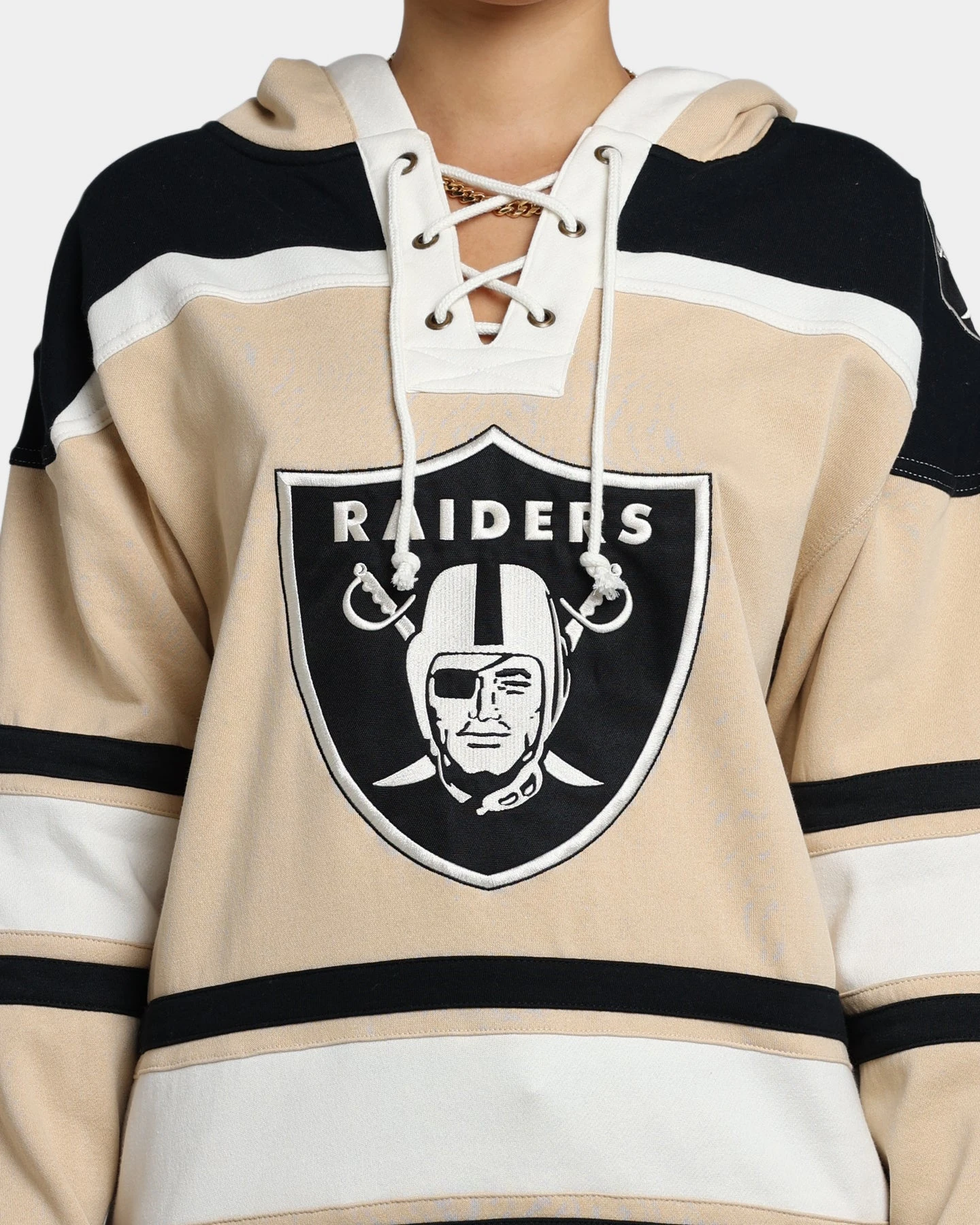 47 Brand Las Vegas Raiders Superior Lacer Hoodie Khaki '47 BRAND 47 Brand Las Vegas Raiders Superior Lacer Hoodie Khaki -Mitchell & Ness Shop 02041675 YK001 womens 0030