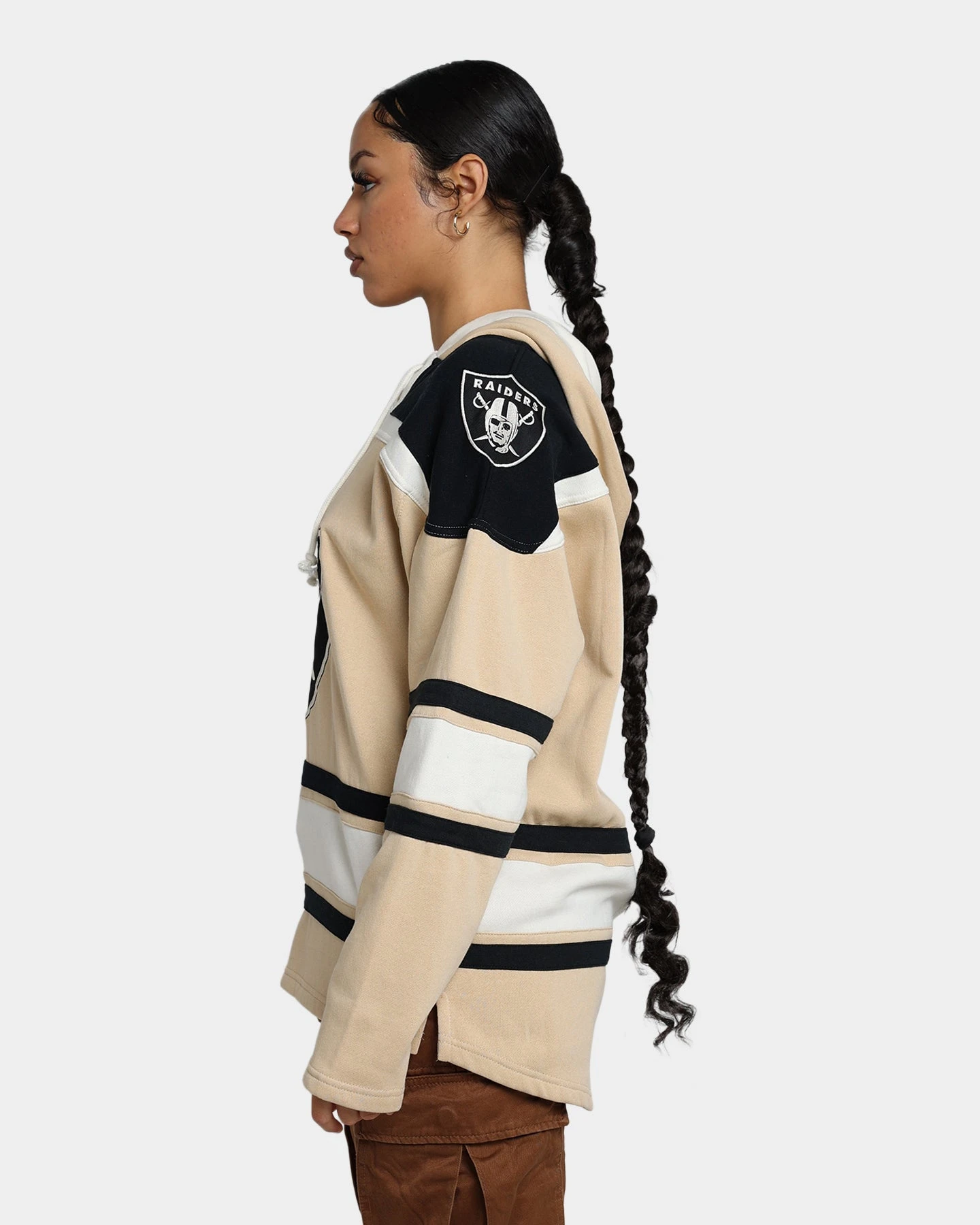 47 Brand Las Vegas Raiders Superior Lacer Hoodie Khaki '47 BRAND 47 Brand Las Vegas Raiders Superior Lacer Hoodie Khaki -Mitchell & Ness Shop 02041675 YK001 womens 0060